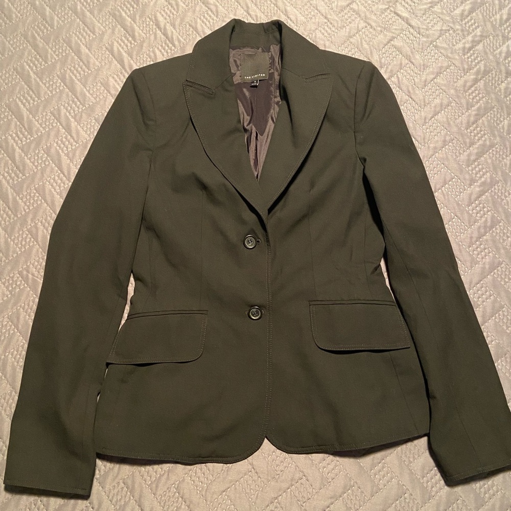 Women's Black lined Blazer from "The Limited" Size 8 2 button